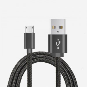 مايكرو ل USB النايلون مضفر كابل البيانات